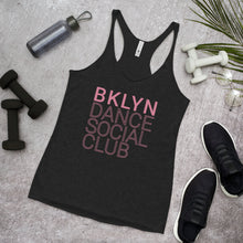 Load image into Gallery viewer, Brooklyn Dance Social Club Racerback tank top for dancers women Black Grey Pink 
