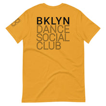 Load image into Gallery viewer, Brooklyn Dance Social Club t-shirts for dancers men women Unisex Mustard Yellow 
