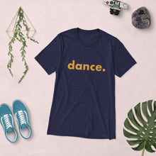 Load image into Gallery viewer, Dance. t-shirts for dancers men Blue Yellow

