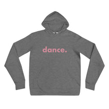 Load image into Gallery viewer, Dance. hoodie for dancers men women Grey and Pink Unisex
