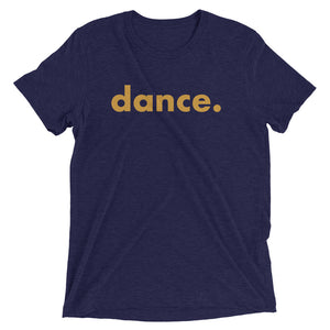 Dance. t-shirts for dancers men Blue Yellow