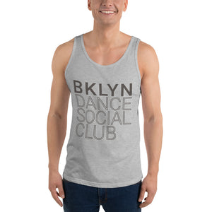 Brooklyn Dance Social Club tank top for dancers men unisex grey
