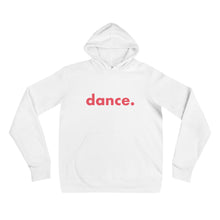 Load image into Gallery viewer, Dance. hoodie for dancers men women White and Red
