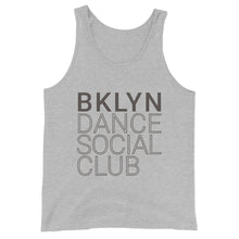Load image into Gallery viewer, Brooklyn Dance Social Club tank top for dancers men unisex grey
