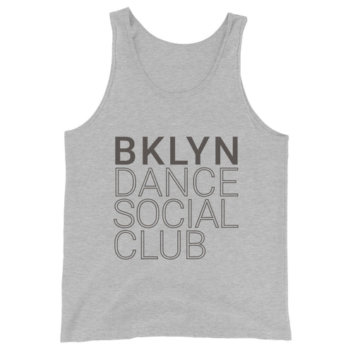Brooklyn Dance Social Club tank top for dancers men unisex grey