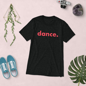 Dance. t-shirts for dancers men Black Red