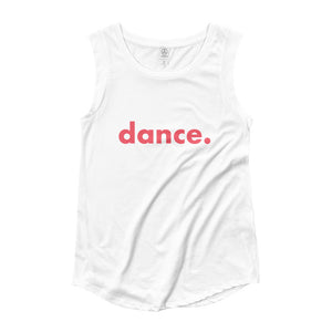 Dance.  tank top for dancers women White and Red