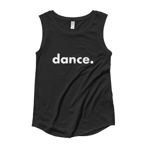 Dance.  tank top for dancers women Black and White