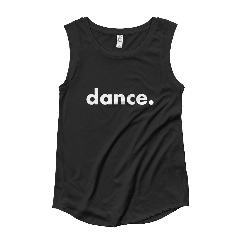 Dance.  tank top for dancers women Black and White