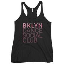 Load image into Gallery viewer, Brooklyn Dance Social Club Racerback tank top for dancers women Black Grey Pink 
