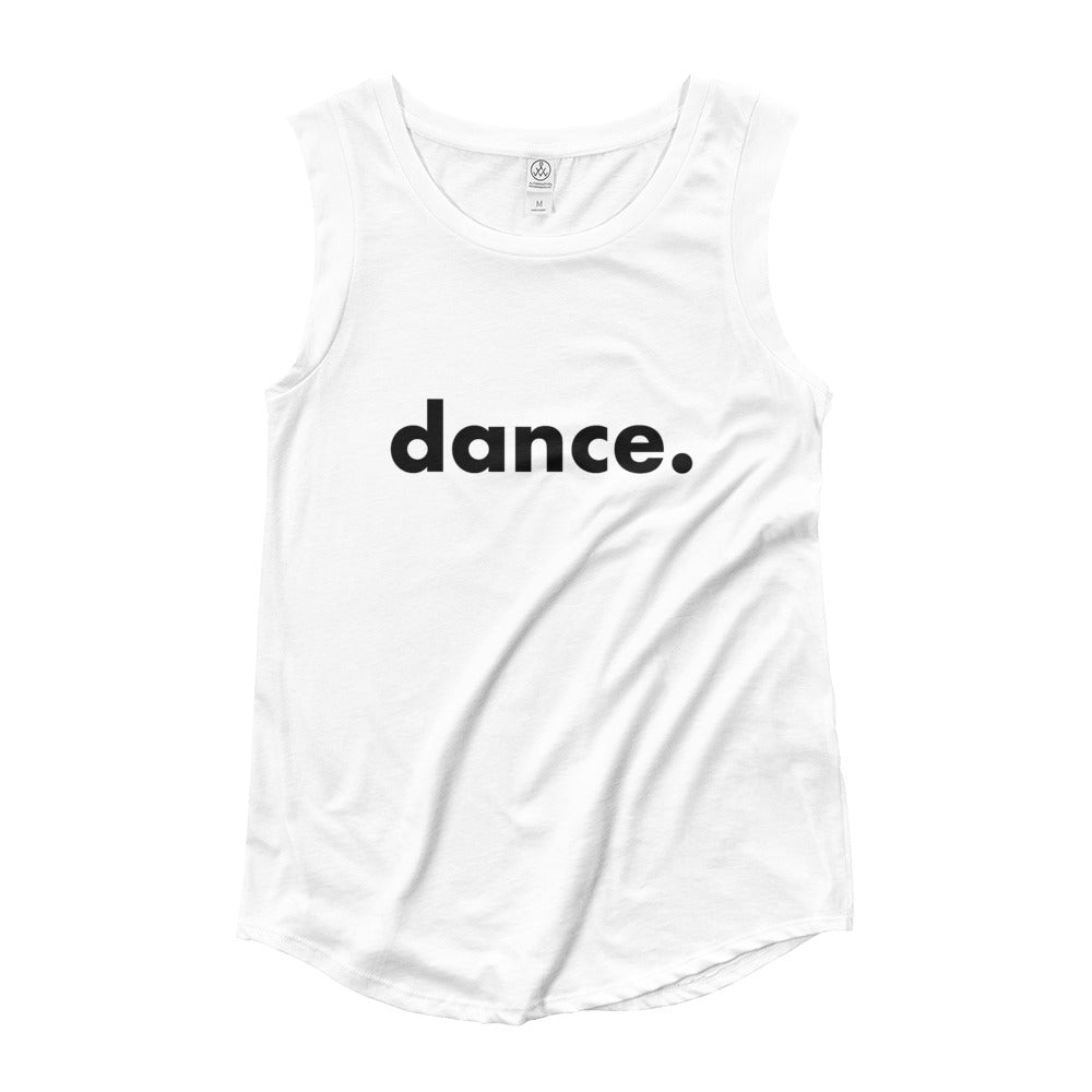 Dance.  tank top for dancers women Black and White